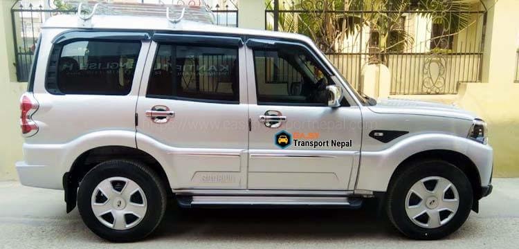 mahindra scorpio rental in nepal