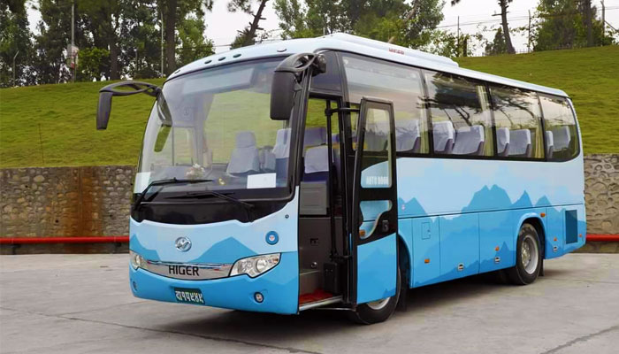 higer coach rental in nepal