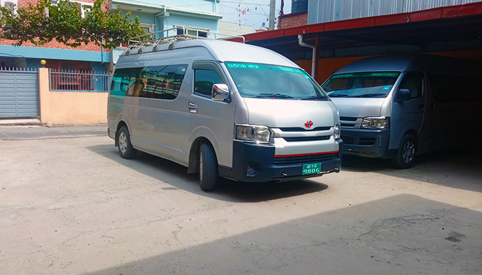 van rental in nepal