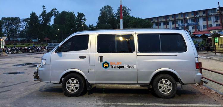 van rental in kathmandu