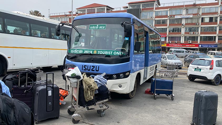 kathmandu airport to nagarkot transfer by car, jeep, van, bus