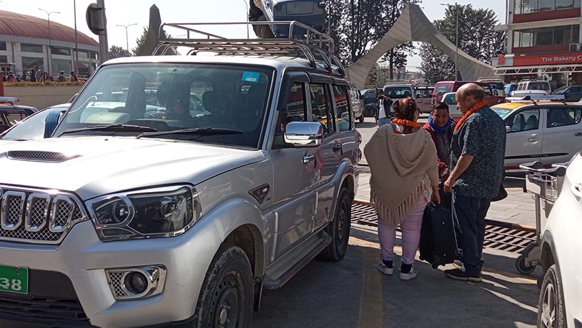 jeep airport transfer from kathmandu airport